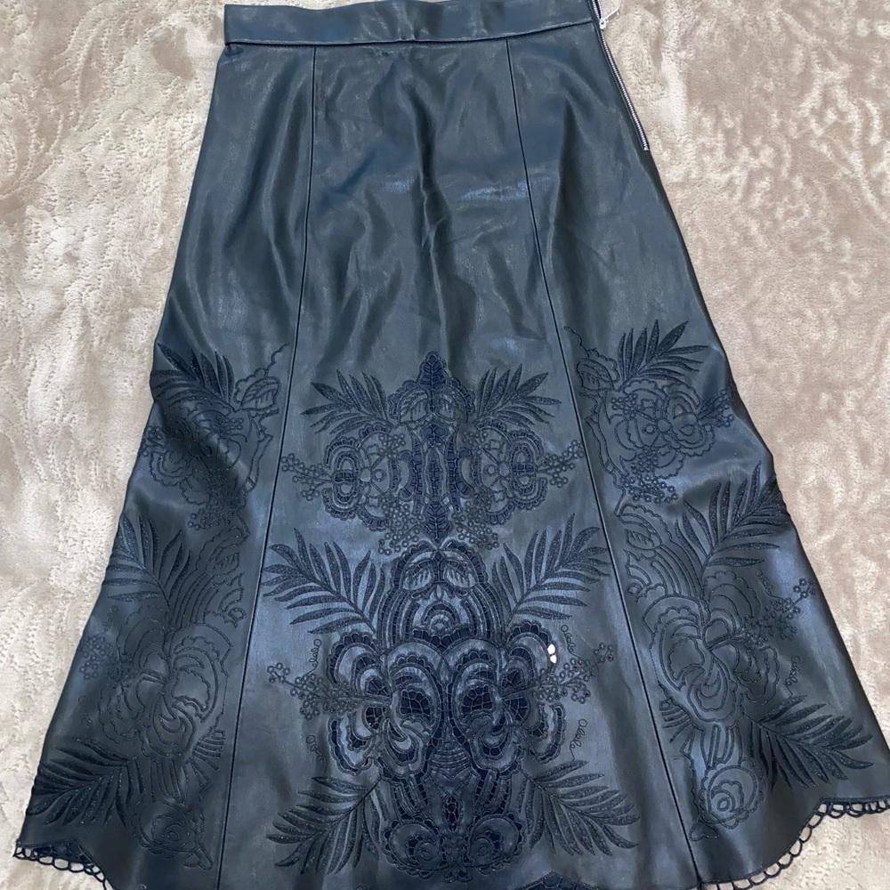 NWT Zara Faux Leather Skirt